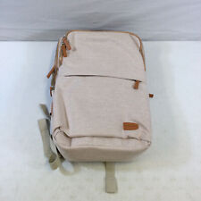 NOBLEMAN Unisex Adult Beige Waterproof Travel 15.6 Inch Work Laptop Backpack picture