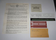 Vintage Burroughs Mainframe Magnetic Tape Code Gauge Lot & Instructions picture