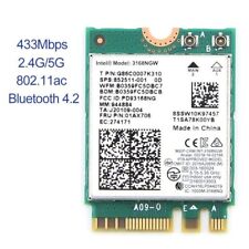 50pcs Intel 3168 M.2 NGFF Wireless WiFi Card Dual Band Bluetooth4.2 Network Card picture