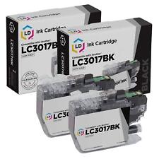 LD Compatible for Brother LC3017BK Set of 2 High Yield Black Ink Cartridges picture
