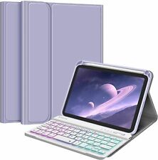 [7 Color Backlit] Keyboard Case for iPad Mini 6th Generation Soft TPU Back Cover picture