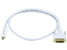 Monoprice (5998) 3 foot 32AWG Mini DisplayPort to DVI White Cable - Lot of 17 picture
