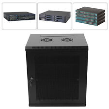 12U Wall Mount Network Server Data Cabinet Enclosure Rack Lockable Door New picture