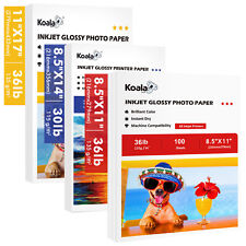 Lot Koala Glossy Photo Paper 8.5x11 8.5x14 11x17 36lb Thin Inkjet Printer Paper picture