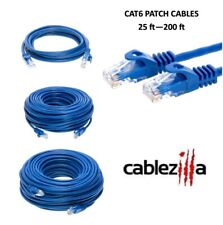 Cat6 Blue Patch Cord Network Cable Ethernet LAN RJ45 UTP 25FT- 200FT Multi LOT picture
