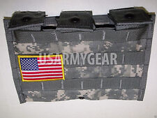 Lot of 4 US Army Official Military Molle ll ACU Admin Triple Carrier Pouch 3 MAG picture