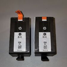 HP 934XL Black Genuine Ink Cartridges Set Of Two (Exp. 10/2017 & 06/2020) picture