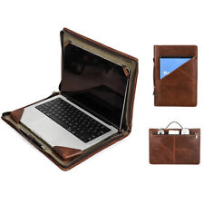 Genuine Leather Laptop Bag For Macbook Pro 14 16 M3 M2 Air 13 15 Carrying Case picture