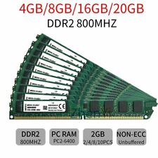 20GB 16GB 8GB 4GB Kit (2x 2GB) DDR2 KVR800D2N6K2/4G DIMM RAM For Kingston ZT LOT picture