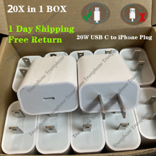 20X Lot For iPhone 11 12 13 14 Pro Fast Wall Charger 20W PD USB-C Power Adapter picture