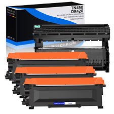 3PK TN450 Toner + 1PK DR420 Drum Unit for Brother MFC-7460DN MFC-7860DW Printer picture