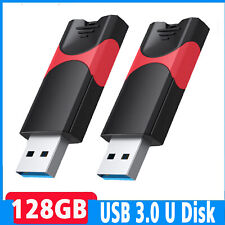2x 128 GB USB 3.0 Flash Drive Thumb Drive Retractable Pen Drive for Data Storage picture