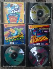 6x Vintage Mac/ Win CD-ROM Davidson Educational Games Algebra Spell Grammar Putt picture