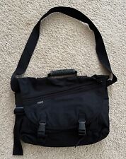 NEW ACME MADE Large Black Nylon Laptop Bag Messenger Case Pockets Sleeve 18x12 picture