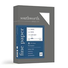 Southworth 404C 25% Cotton Business Paper White 24 lbs. Wove 8-1/2 x 11 500/B... picture