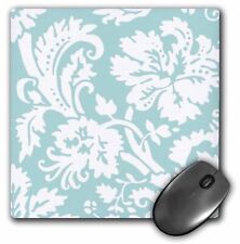 3dRose Mint damask large print design - modern stylish flowers and leaves - past picture
