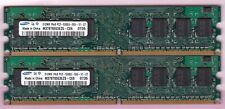 1GB 2x512MB PC2-5300 SAMSUNG DDR2-667 M378T6553EZS-CE6 Desktop Ram Memory Kit picture