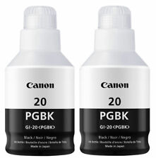 2 Pack Genuine Canon GI-20 Black Ink Bottle for PIXMA G5020 G6020 G7020 MegaTank picture