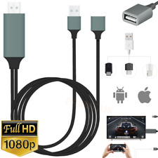 USB HDMI Cable 1080P Phone to Digital TV HDTV AV Adapter For iPhone iPad Android picture