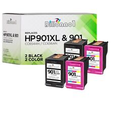 4PK For HP 901XL 2-Black & 2-Color CC654A CC656A Officejet J4624 J4660 J4680  picture