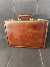 Avenues In Leather Genuine Leather Multi Compartment Briefcase Brown picture