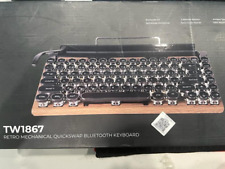 GUAZI STORE 83-Key Mechanical Keyboard dot Retro Typewriter 
