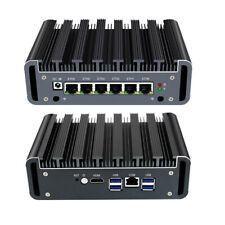 Fanless mini compute 3865U 6 LAN firewall PC soft router support pFsense  picture