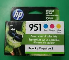 Genuine HP 951 Ink Cartridge-C/M/Y-For HP 8620 8630 8625 Printer-3PK-2019-2020 picture