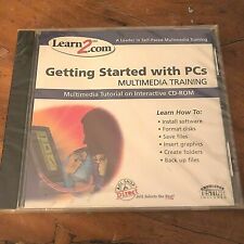 Getting Started w PCs~Multimedia Training~Learn2 PC Interactive CD-ROM~SEALED picture