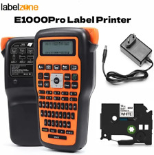 E1000 PRO Label Maker Machine - Laminated Cable/Wire Label Maker with AC Adapter picture