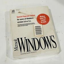 NEW Vintage Microsoft Windows 3.1 Upgrade Windows 3.0 - 2.X Users 1993 Software picture