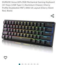 DURGOD Venus 60% RGB Mechanical Gaming Keyboard | 61 Keys | USB Type C |... picture