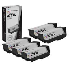 LD Reman Epson 273XL T273XL120 Pack of 5 HY Black Ink Cartridges picture