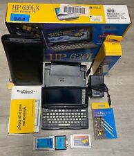 Vintage HP 620LX Palmtop PC+Charger+Dockng+VGA Card-Ethernet Card+Stylus+Case+++ picture