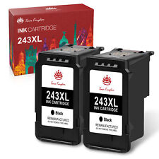 2pk PG-243 XL Black Ink Cartridges For Canon PIXMA MG2522 MG2525 MG2555 MX490  picture