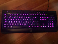Azio KB505U Lighted Keyboard LED Backlight Multimedia Large Print 3 Color tested picture