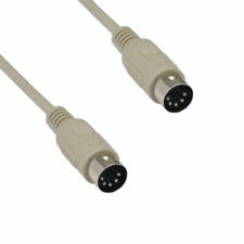Kentek 6 ft DIN 5 Pin Cable Male to Male AT style keyboard to PC MIDI picture