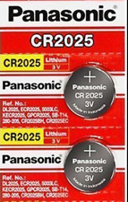 2 x Fresh PANASONIC CR 2025 CR2025 CR-2025 LITHIUM COIN CELL Battery Exp 2029 picture