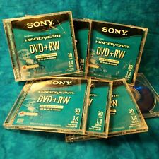 Lot x6 +1 Sony AccuCORE ARCHIVAL STORAGE Blue Mini DVD+RW Camcorder Discs 1.4 GB picture