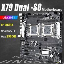 X79 Dual S8 Motherboard Intel Xeon E5 V2 V1 LGA 2011 Dual CPU 8-channel DDR3 RAM picture