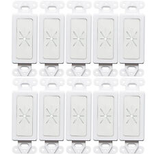 Decora Wall Plate 1-Gang Insert with Flexible Rubber Opening White (10 pack) picture