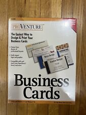 NEW ProVenture Business Cards Design Print CD Software Windows 3.1/Windows 95 picture