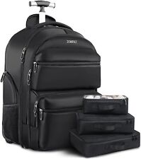 Big Rolling Backpack, 17.3 inch Laptop with Wheels, Waterproof Durable Material picture