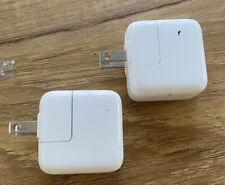 (2) Apple A1357 10W USB Power Adapter Wall Charger iPhone iPod Genuine OEM WORKS picture