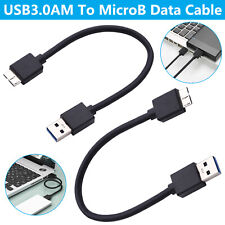2pcs USB 3.0 Male A to Micro B Data External Hard Drive Disk HDD Power Cable USA picture