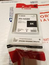 New OEM GENUINE CANON PFI-105BK IMAGEPROGRAF IPF6300 INK BLACK  picture