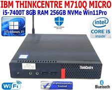 IBM LENOVO THINKCENTRE M710Q 8GB RAM 256GB NVMe I5-6500T MICRO WIN 11 PRO MINI picture