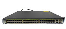 Cisco WS-C3750G-48PS-S VO8 48 Port PoE 3750G Gigabit Switch picture