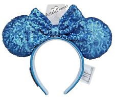 2024 Disney Parks Loungefly Sequined Minnie Mouse Ear Headband – Hydrangea picture