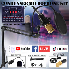 Home Studio Recording Kit Podcast Music Mixer Equipment Condenser Microphone Set picture